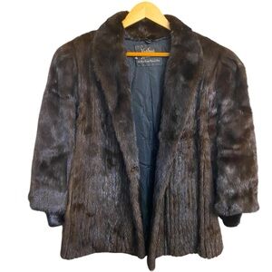 Koslow’s Luxurious Brown Mink Fur Coat